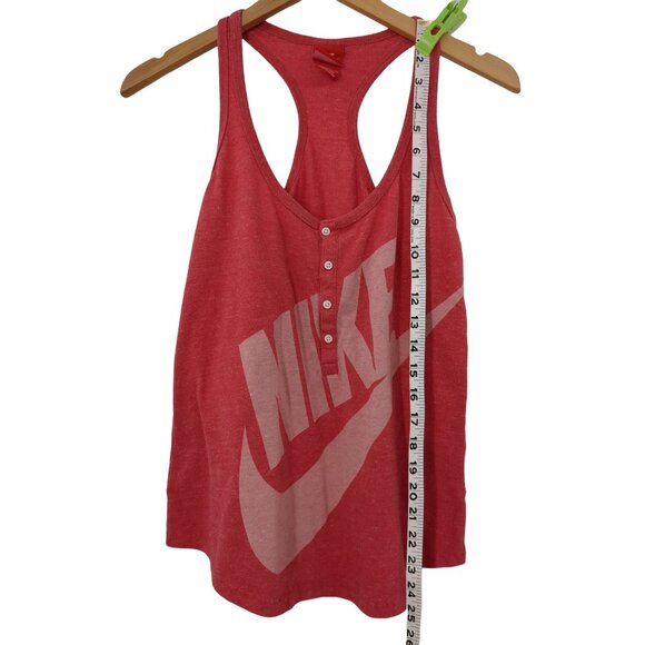 Nike Tank Top Womens S Pink Spellout Swoosh Vintage Athletic Gym Streetwear - Picture 6 of 7